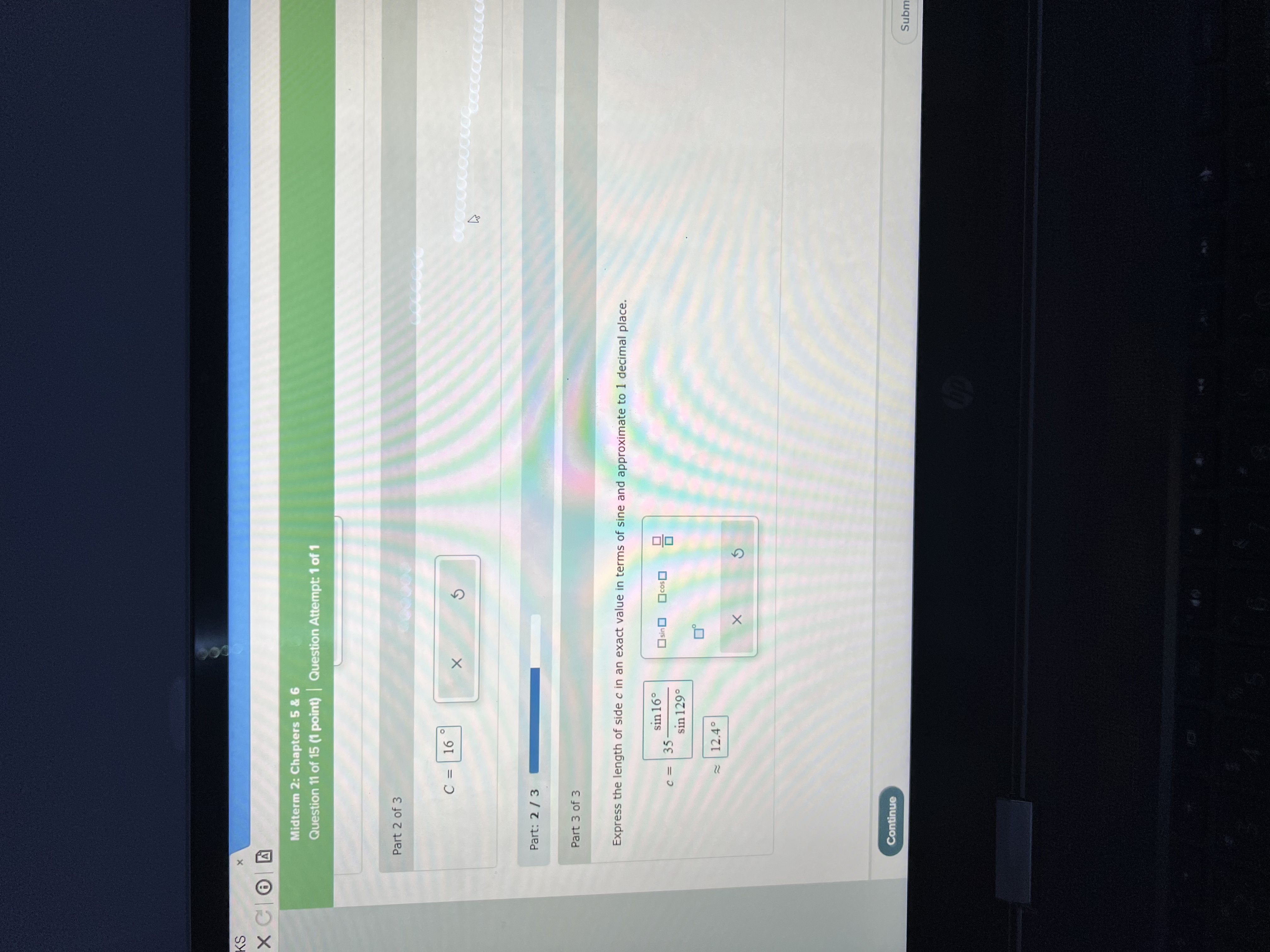  X COD Midterm 2: Chapters 5 & 6 Question 11 of