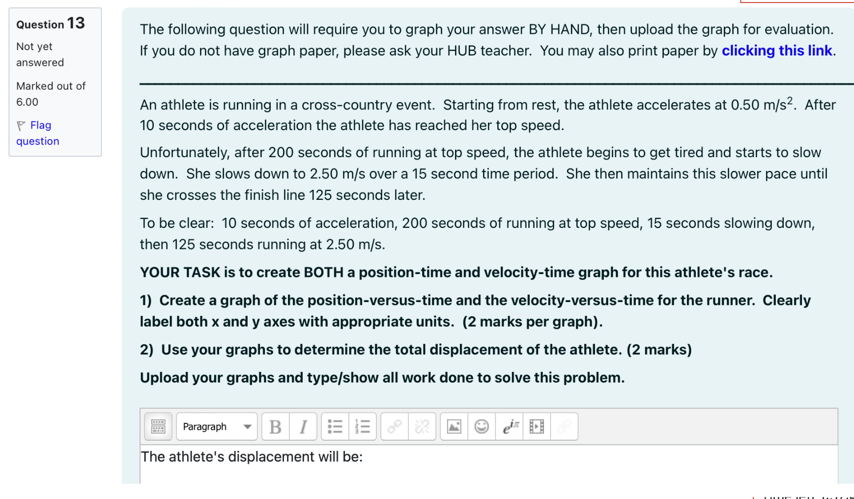 PLEASE HELP AND SEND IT FAST I HAVE A TIME LIMIT\ Question