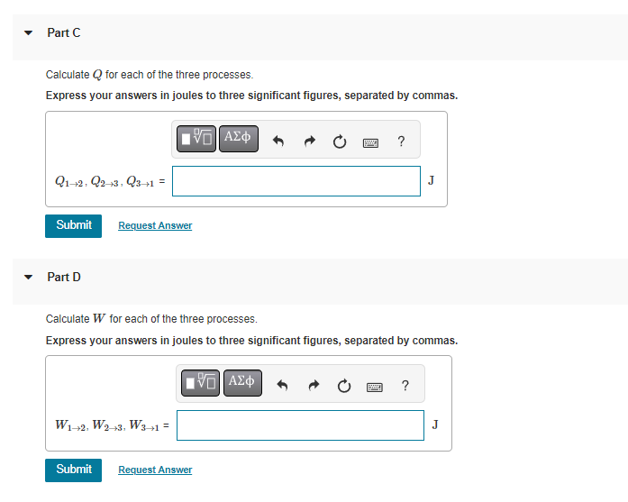 takes [[350- mol of an ideal diatomic gas around the cycle shown