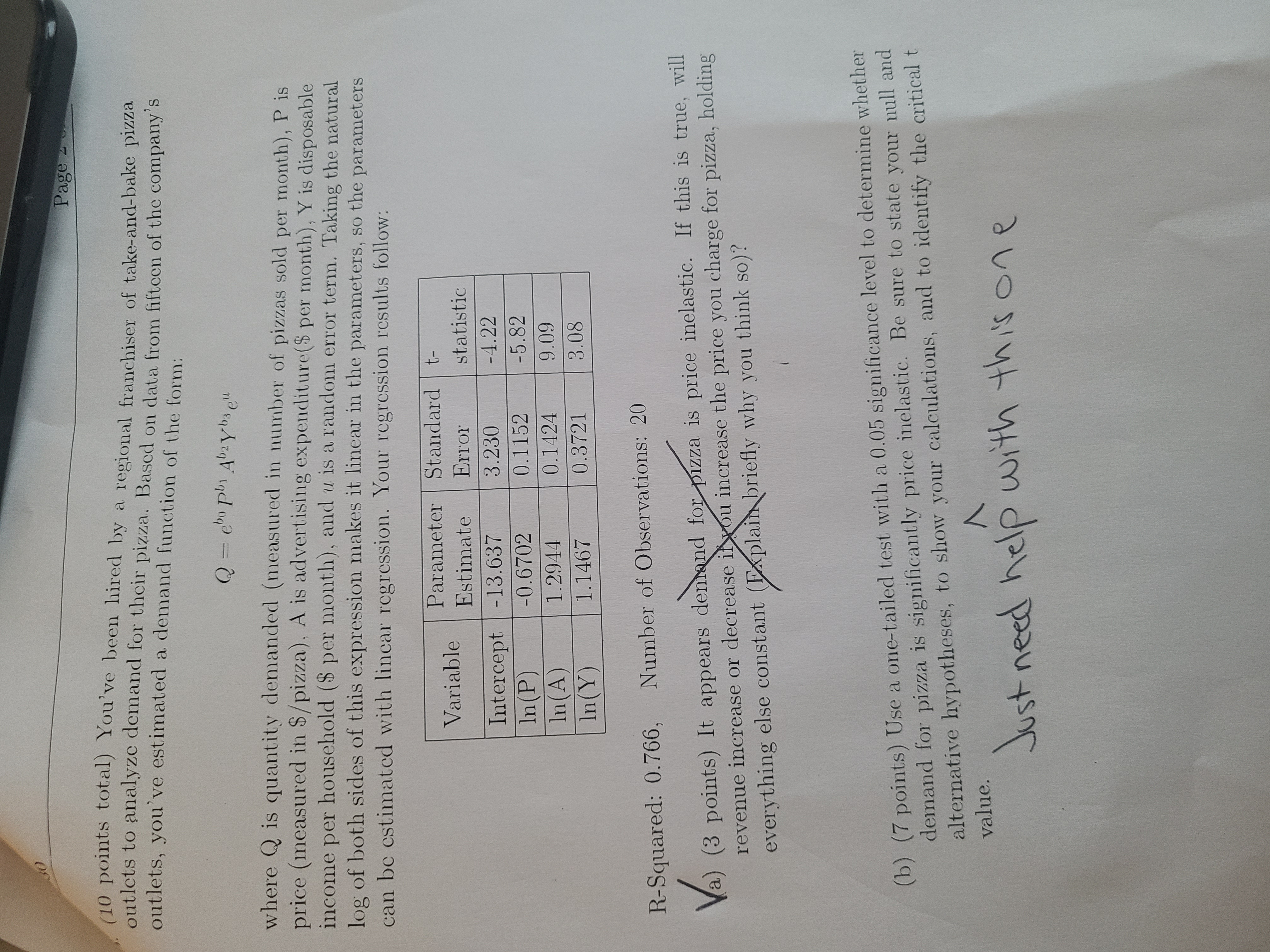 Just need help for second question. Will give positive feedback! Page 2