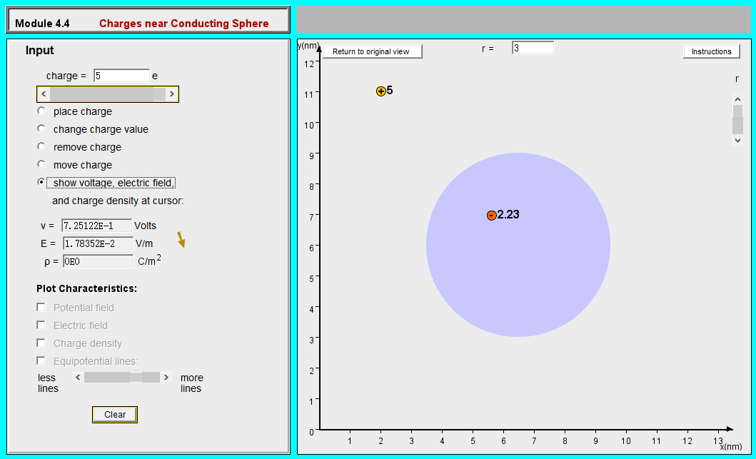 Calculate the location of the image inside the sphere and compared the