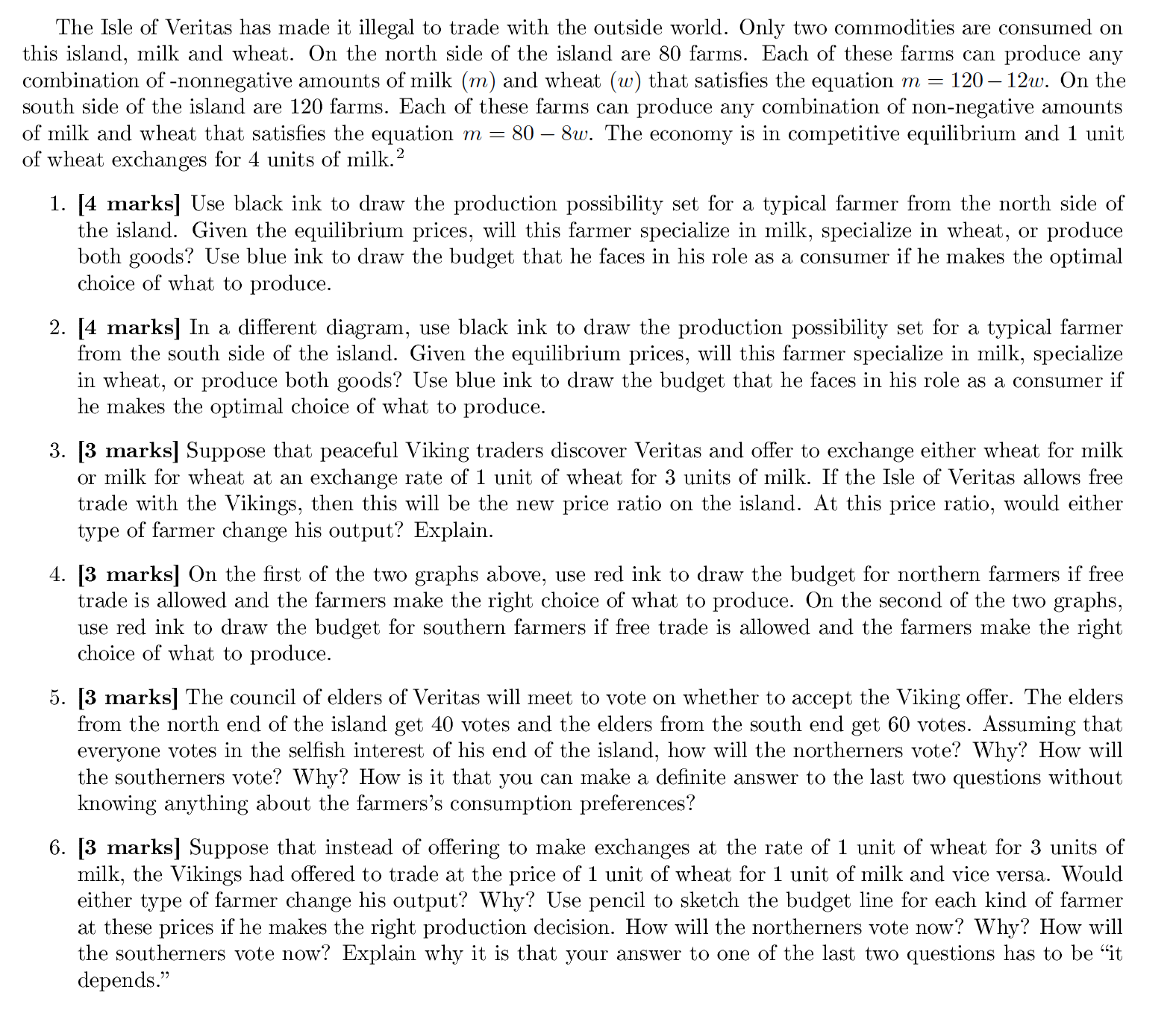 Please answer each question, there are no missing references, all information is