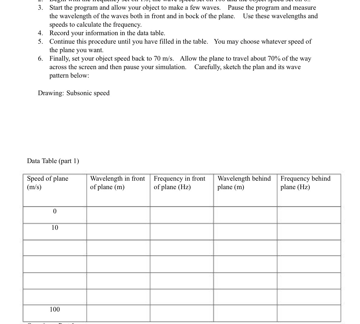 3. Start the program and allow your object to make a