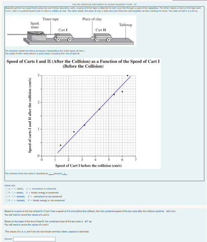 Use the following Information to answer question 9 and 10 Students