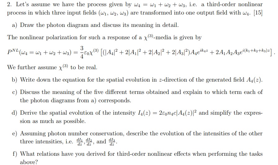  2. Let's assume we have the process given by hi4 =