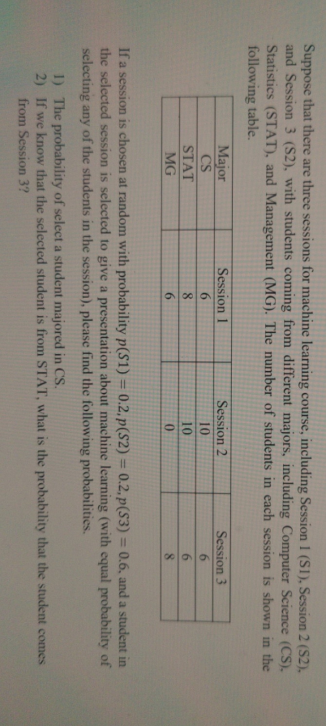 I need proper answer with each steps. Suppose that there are three