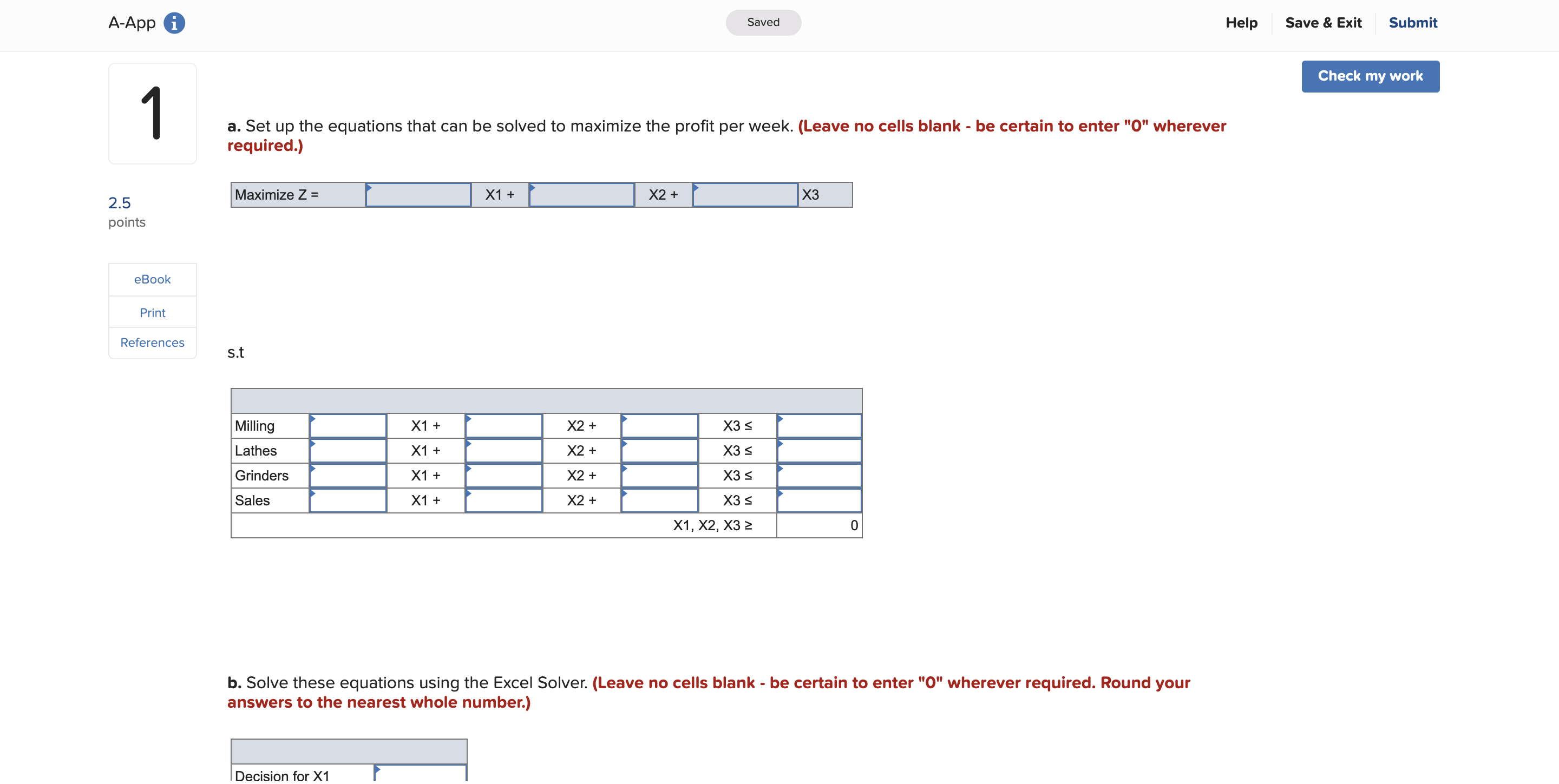 Help A manufacturing rm has discontinued production ofa certain unprofitable product line.