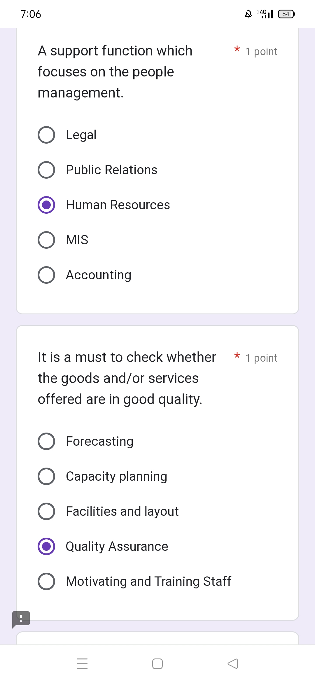  7506 $1 'll -- A support function which * 1 point