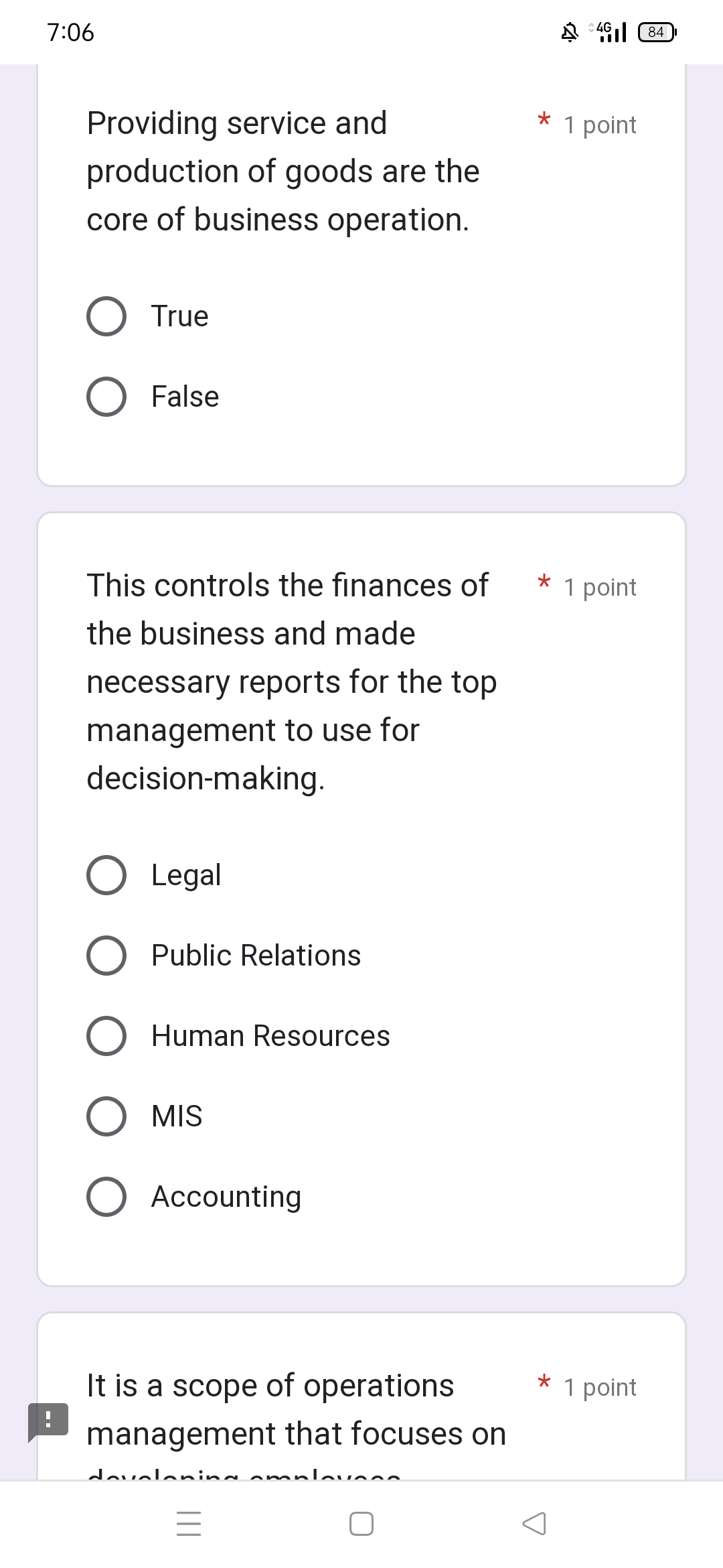 focuses on the people management. 0 Legal 0 Public Relations @ Human