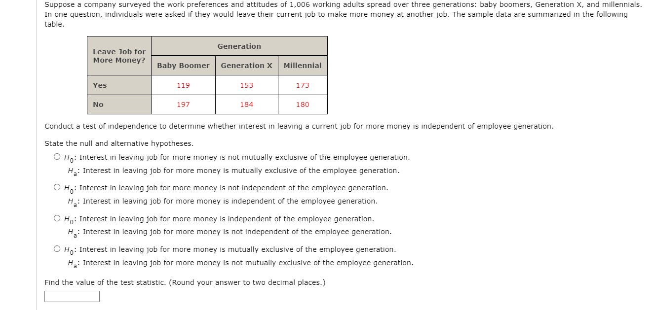 Need help with these Chi Problems please ! Suppose a company surveyed
