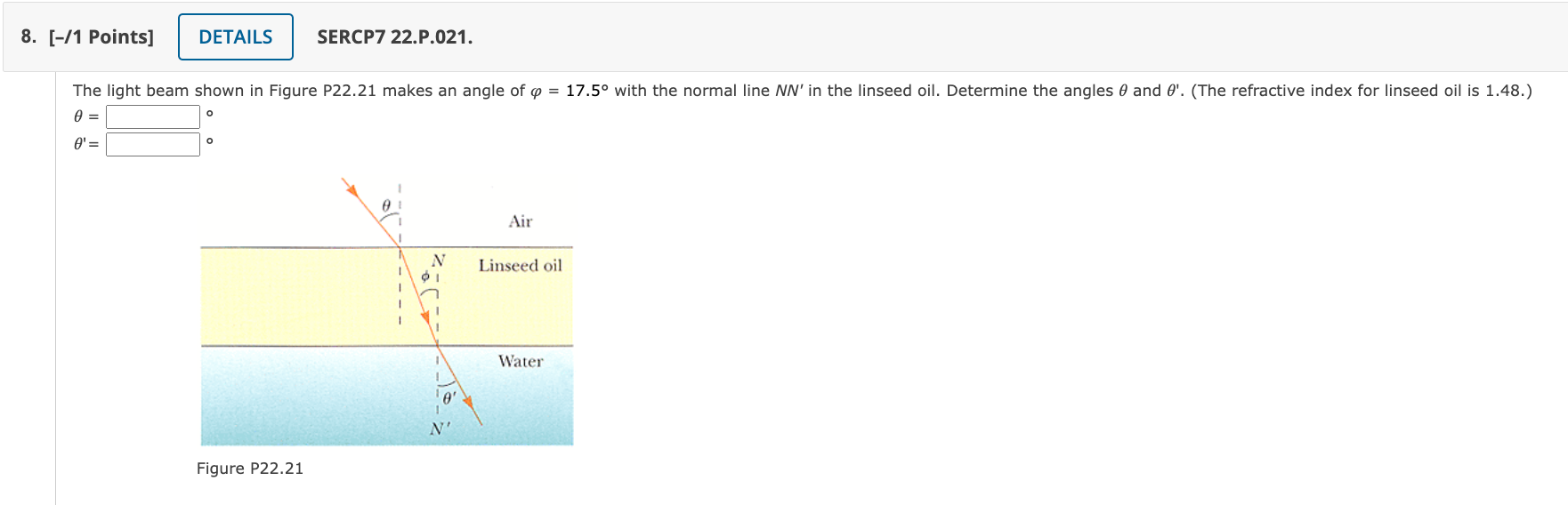 = 33 to the normal, as sketched in Figure 01 22.11. Find