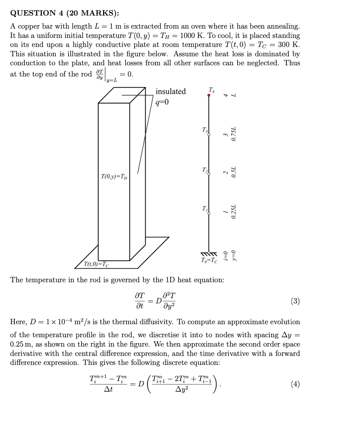 the general update equation for an interior node (sz : ) This