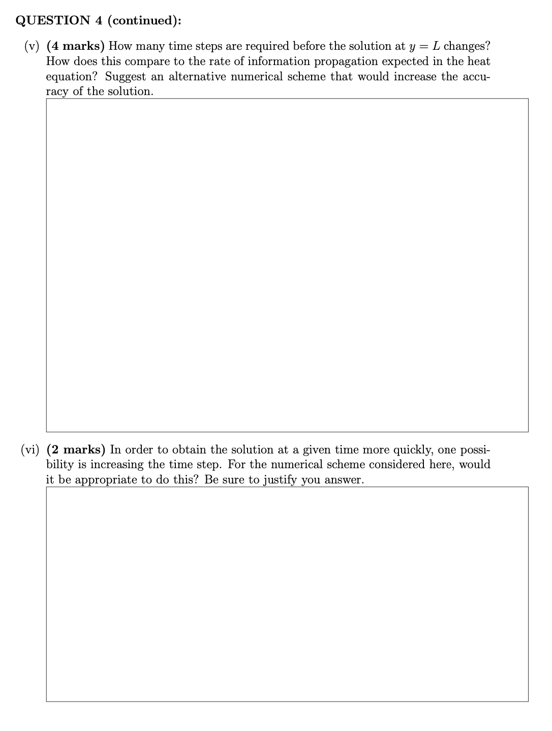 corresponds to the equation for the value of T1 at time level