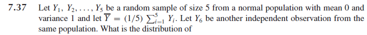 .737 Let 1". , Y2, . . . , Y; be