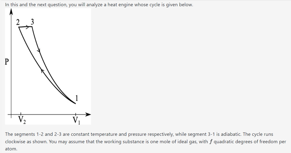 In this and the next question, you will analyze a heat