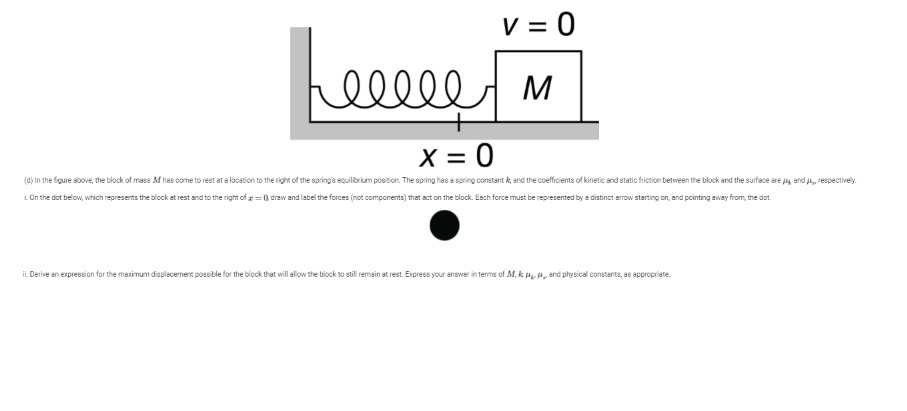  V = 0 M X = 0 (d) In the figure