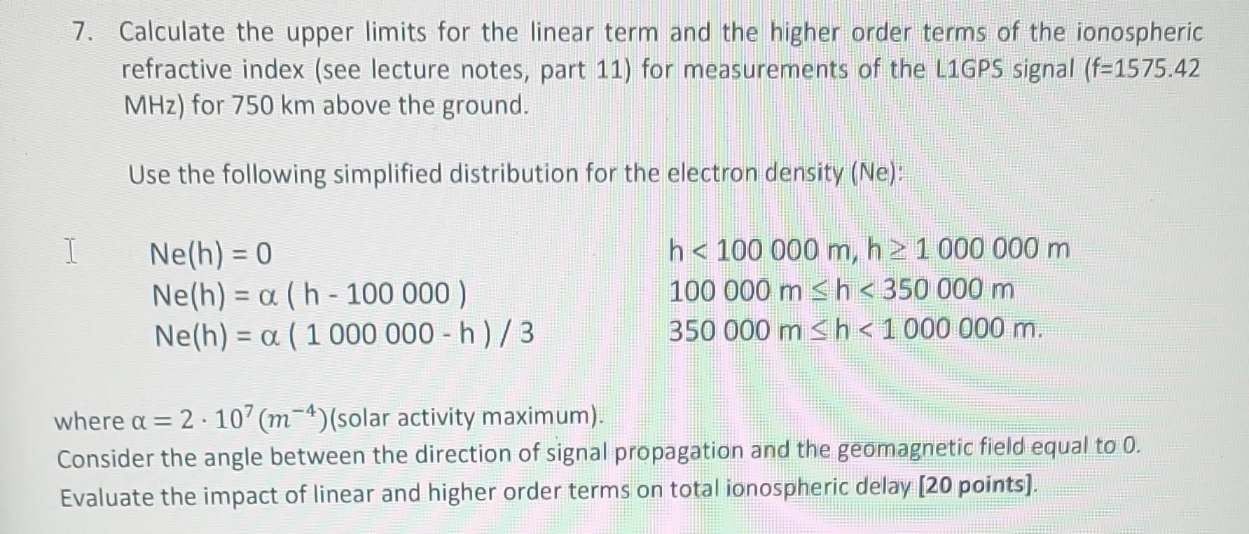  7. Calculate the upper limits for the linear term and the