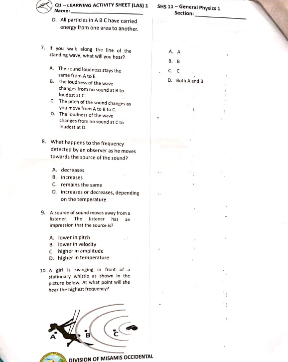 Encircle the letter that corresponds to directed. your answer. IV. The .