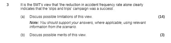 3 It is the SMT's view that the reduction in accident