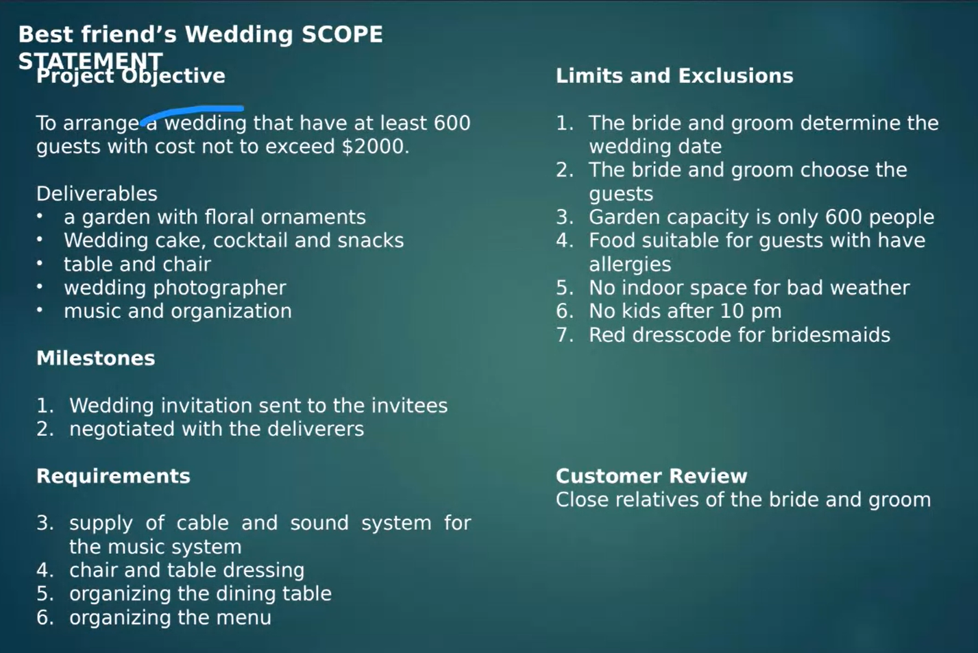 Course : Business Project ManagementI need the "Work Breakdown Structure" WBSSubject: Best