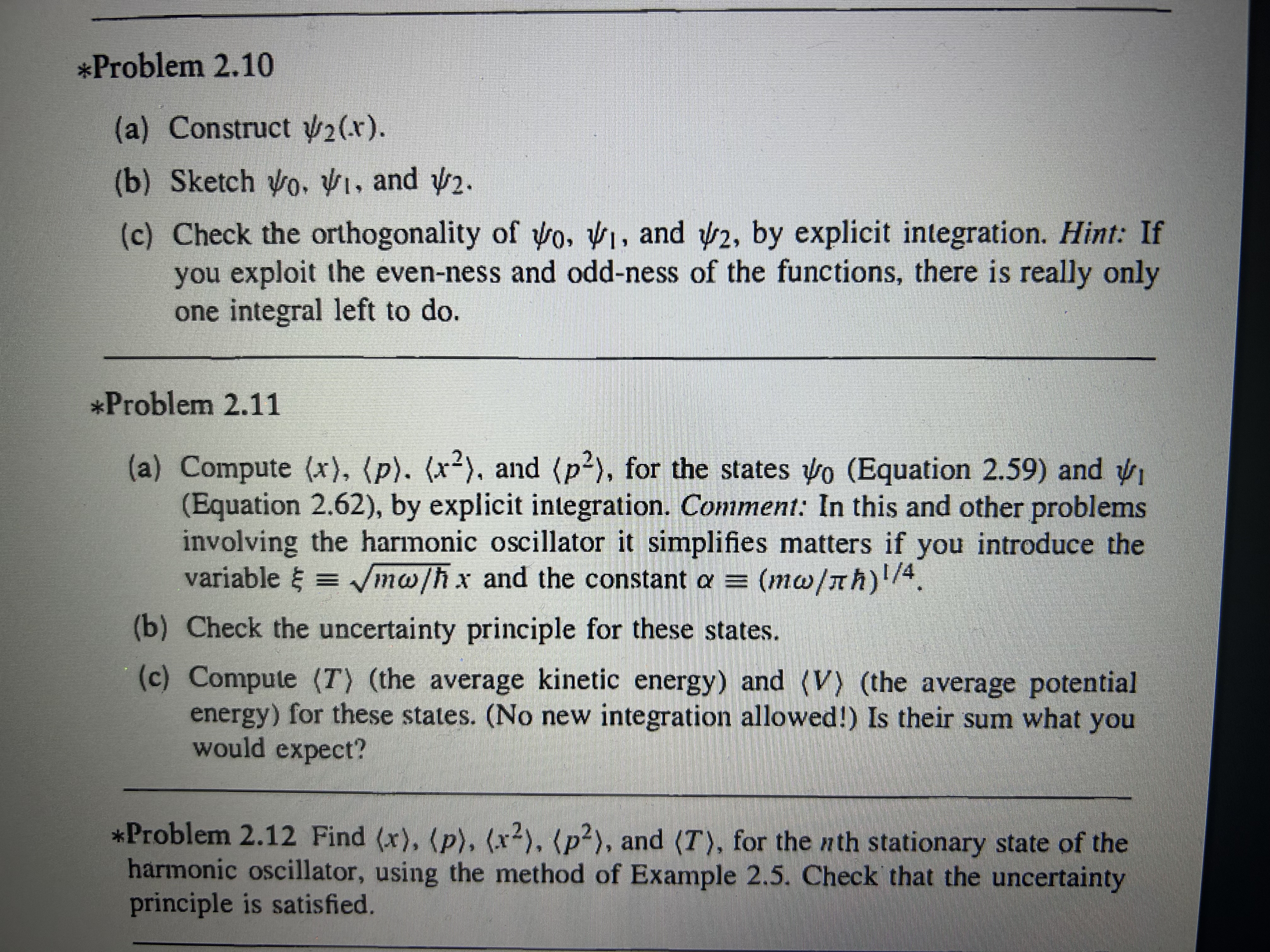 Can I get the solutions for these Quantum Mechanics problems from Griffith