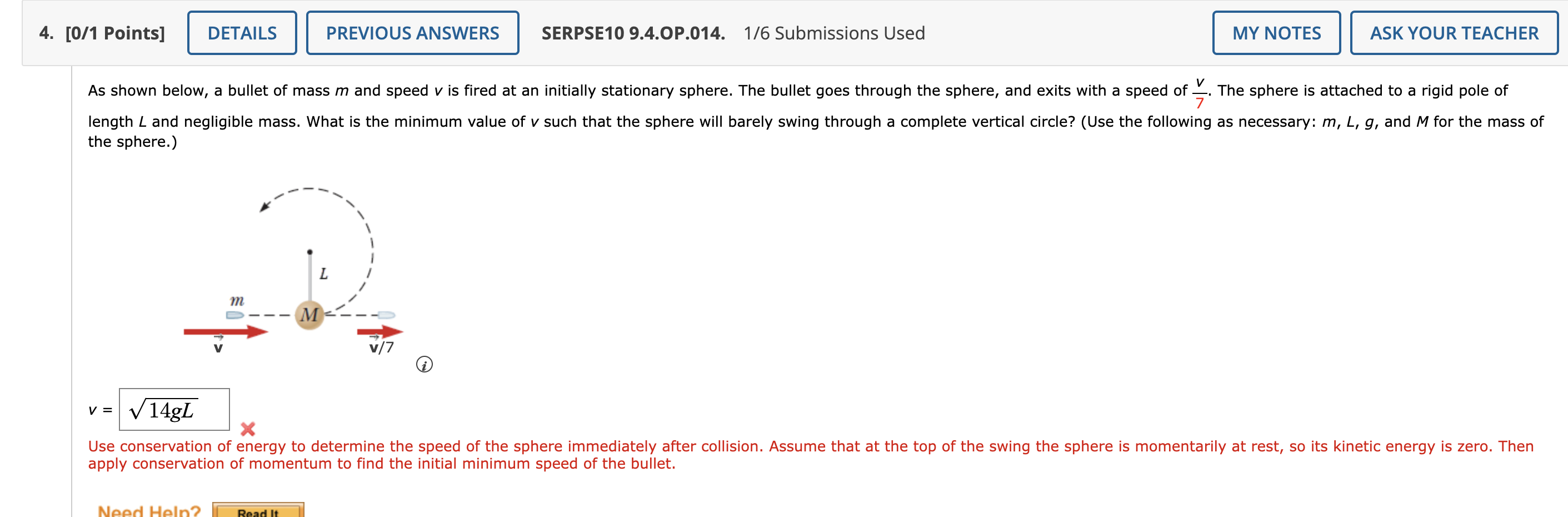 YOUR TEACHER A 9.600-9 bullet is fired into a stationary block of