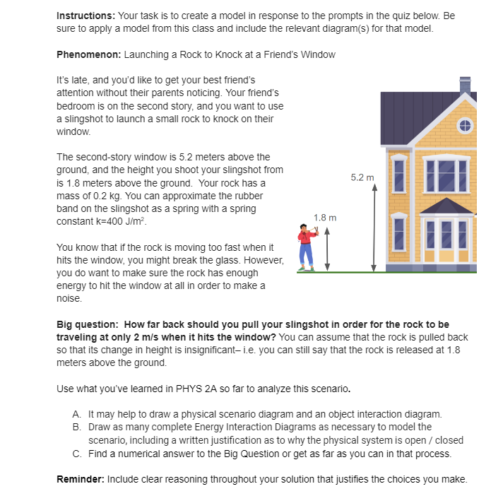  Instructions: Your task is to create a model in response to