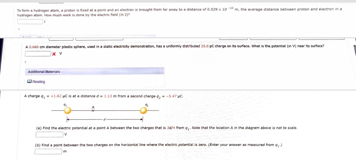 Could use some help thanks To form a hydrogen atom, a proton