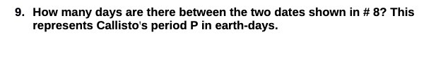  9. How many days are there between the two dates shown