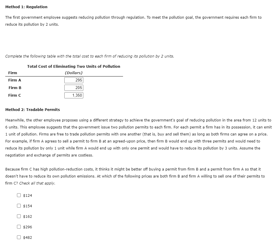 municipality votes to reduce the combined pollution introduced by three local companies.
