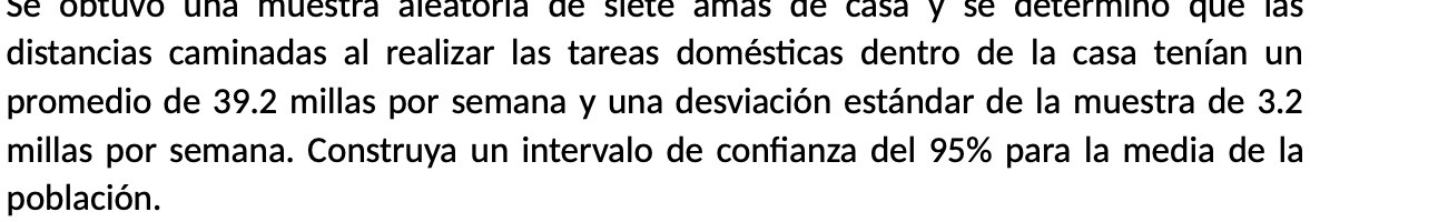 distancias caminadas al realizar las tareas domsticas dentro de la casa tenian