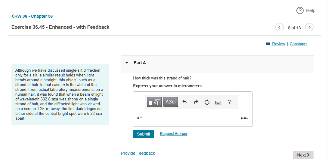 Monochromatic light is at normal incidence on a plane transmission grating. The