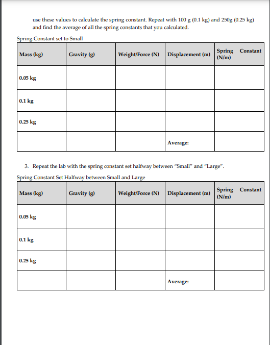 Hooke's Law force and displacement are directly proportional. The relationship can be