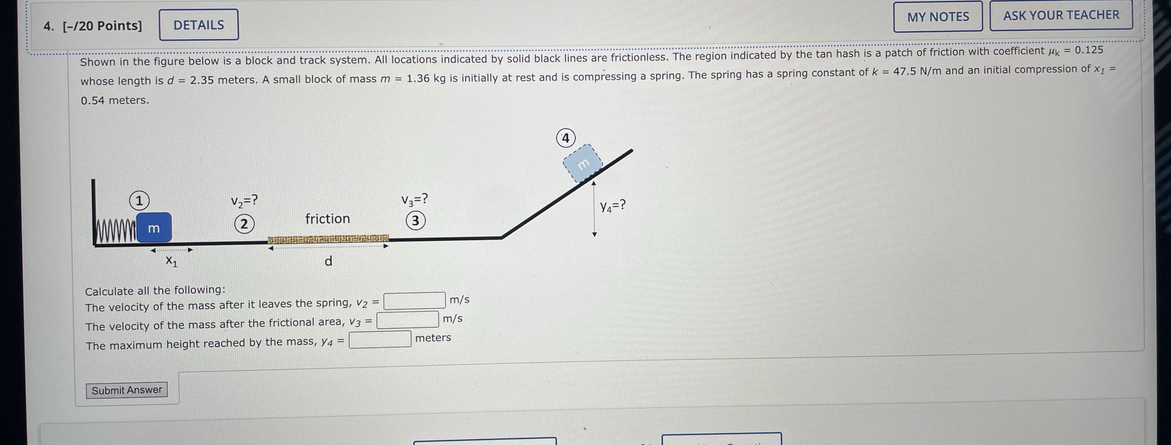  4. [-/20 Points] DETAILS MY NOTES ASK YOUR TEACHER . .
