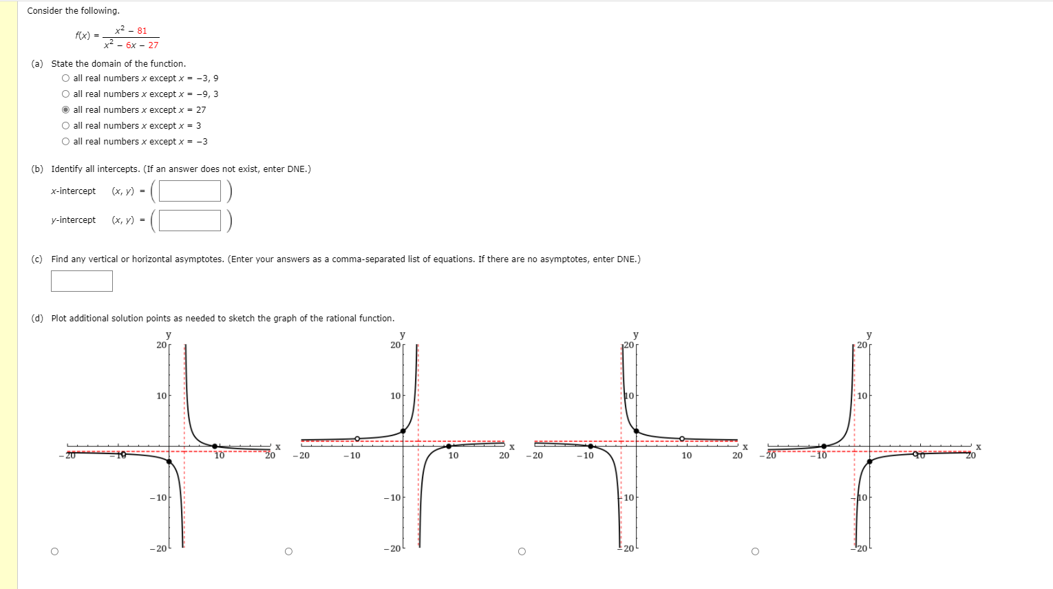 Help Consider the following. f ( x ) = _ X2 -