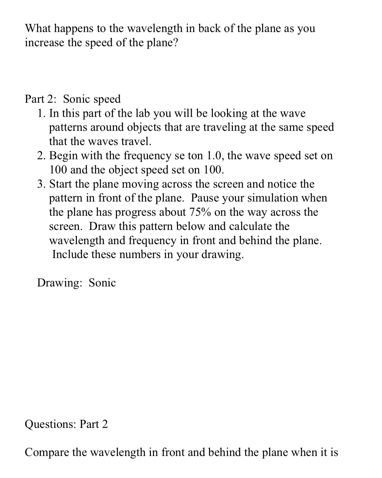 stop the plane at 75% and draw another sketch. Drawing Supersonic speeds