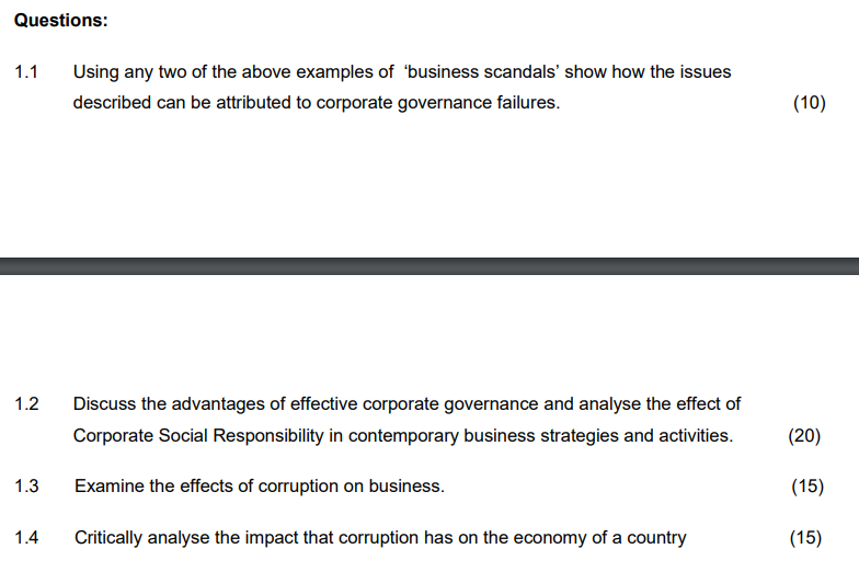 decade has been marred by a series of scandals in South Africa's