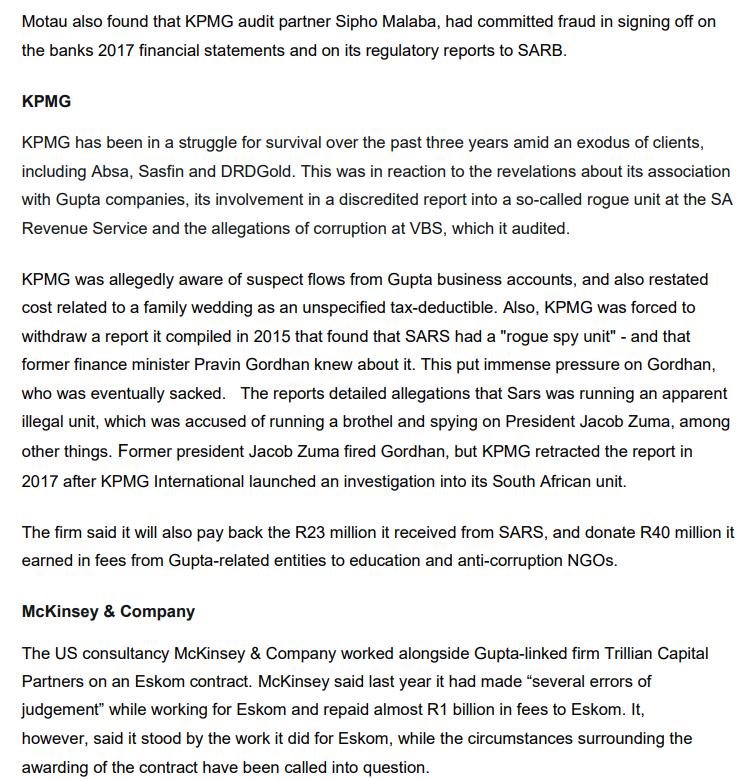 business wrongdoing that rocked South Africa: Steinhoff We still don't know exactly