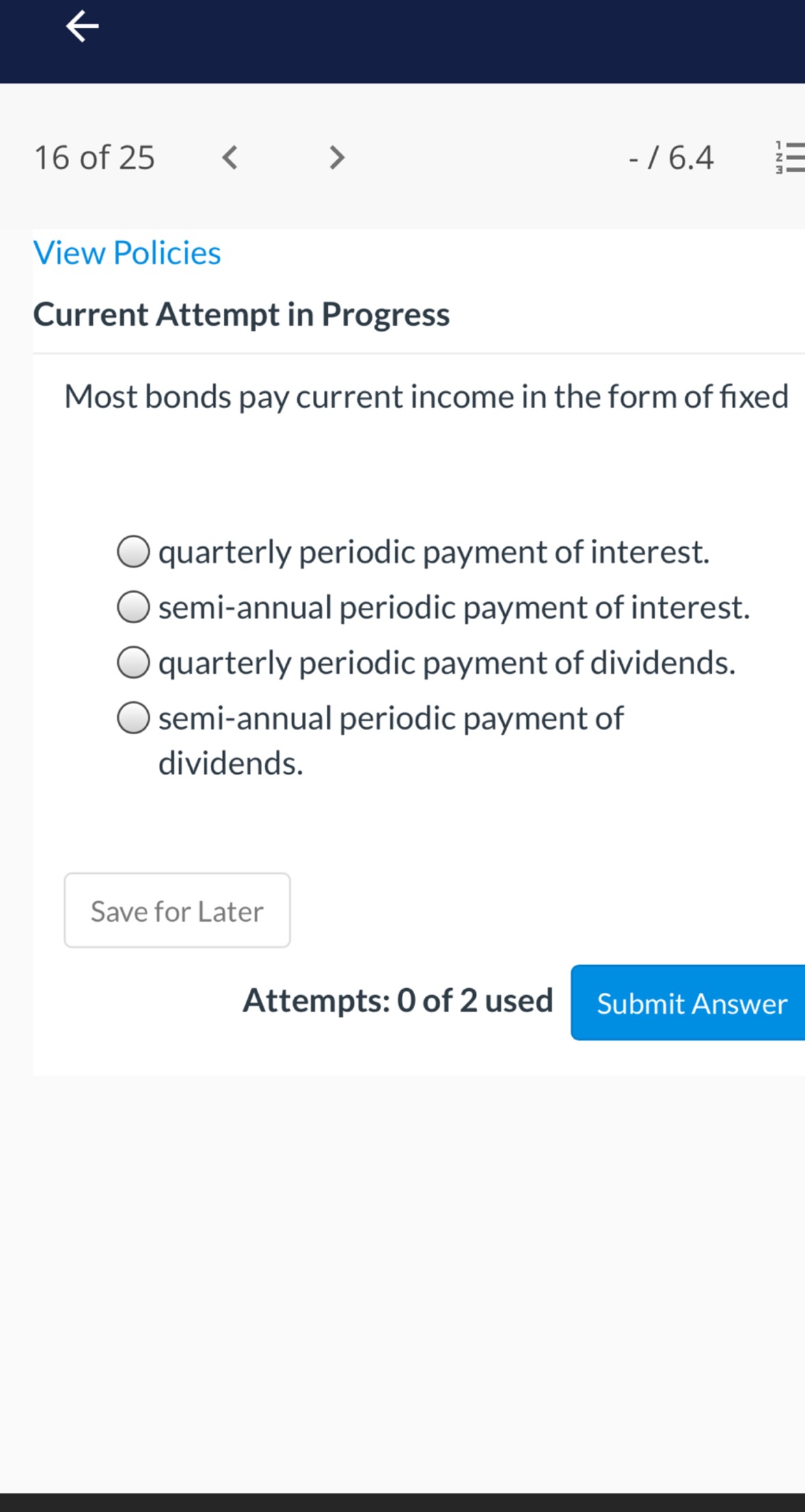rate of return on any investment includes O current income earned only.
