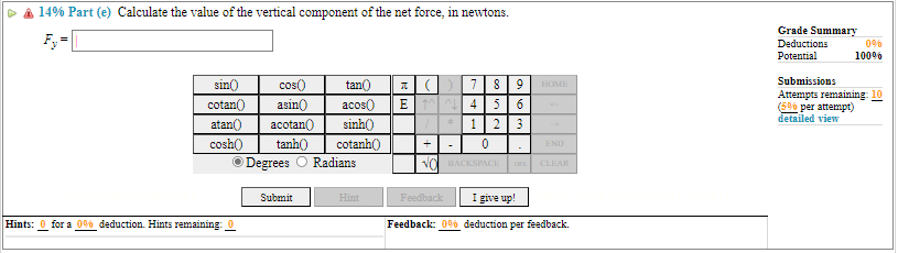 free-body diagram for the charge on the lower left hand comer of