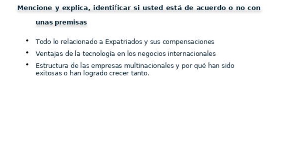 Mencione y explica, identificar si usted est de acuerdo o no con