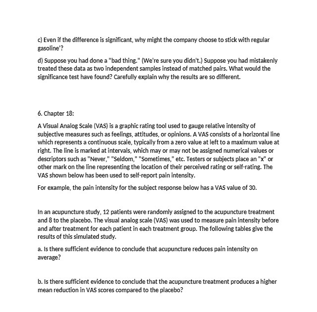  c) Even if the difference is significant, why might the company