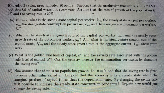 Growth Model hold. The parameter values are: a = 0.5 s =