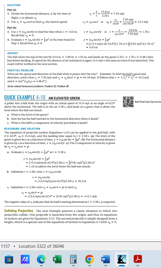  SOLUTION Part (a) 1. Divide the horizontal distance, d, by the