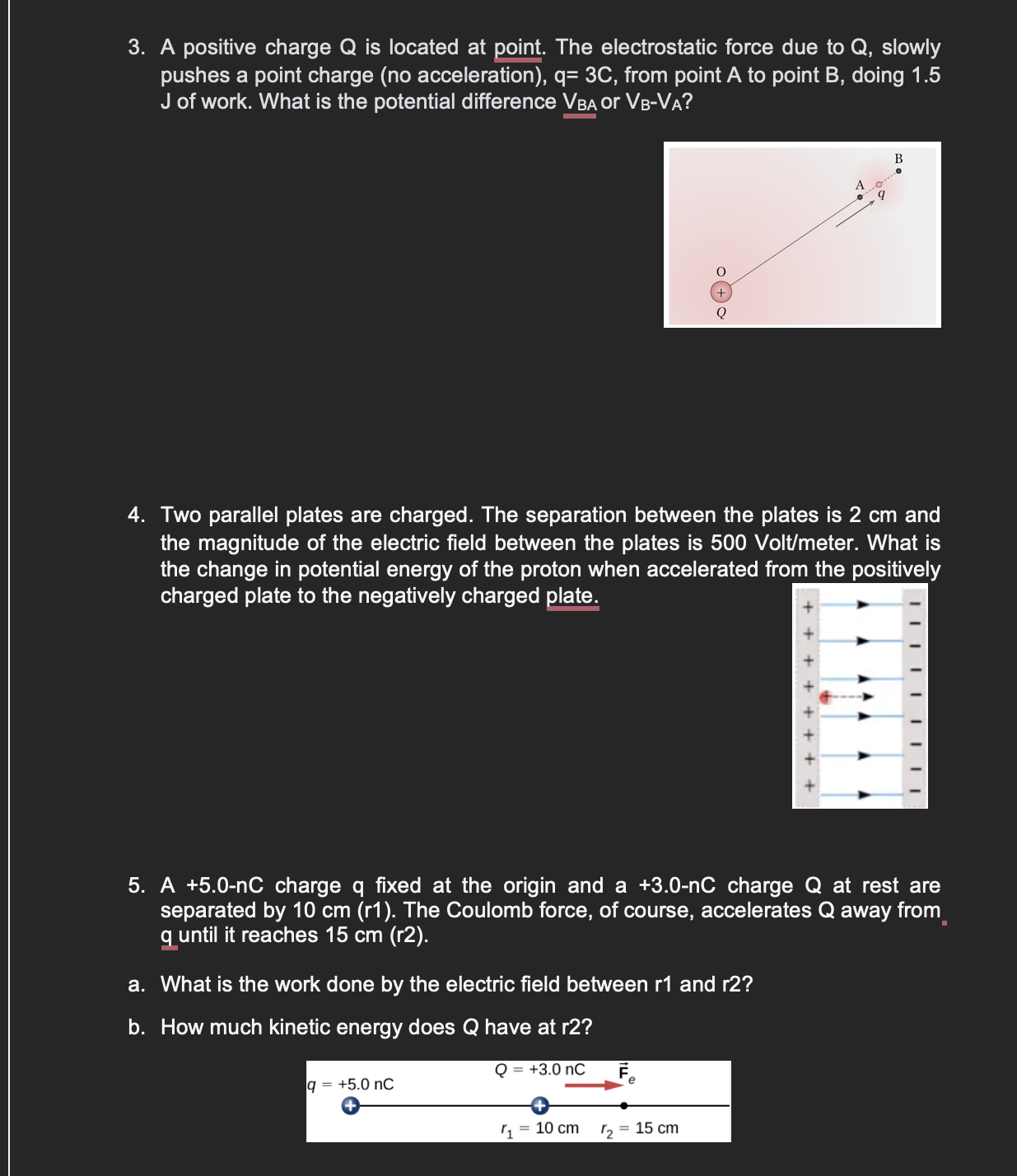 (0,1), a charge of -1.0 yC exists on the y-axis, 1.0 m