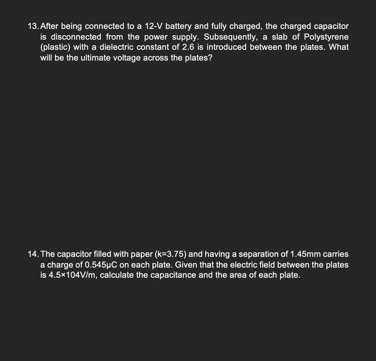 the electric field . The electric potential (assuming the potential is zero