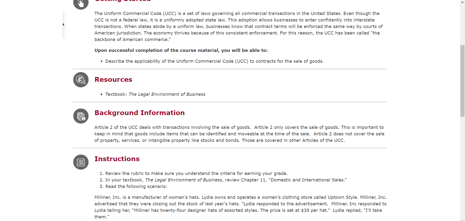  U ____ .., ___. ___ The Uniform Commercial Code (UCC) is