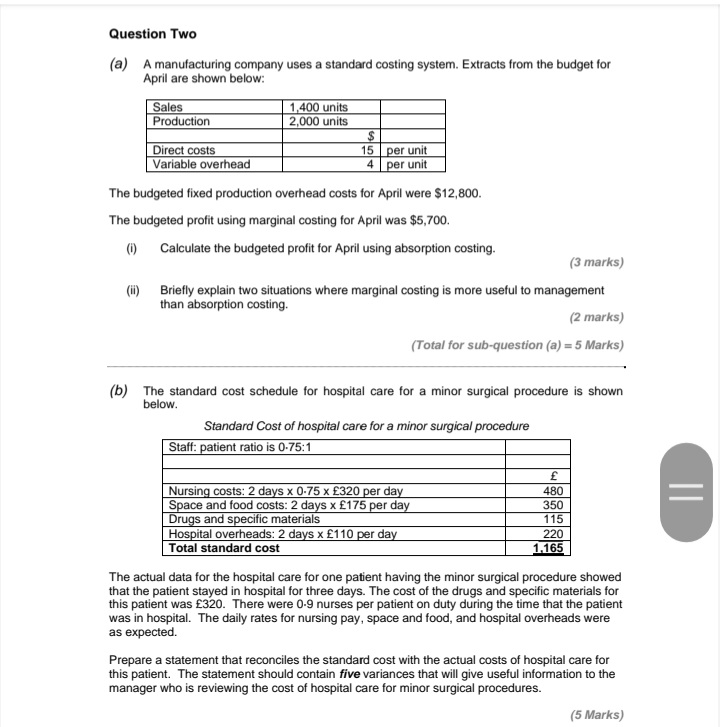 marks) (b) Discuss the differences between the format of the statement that