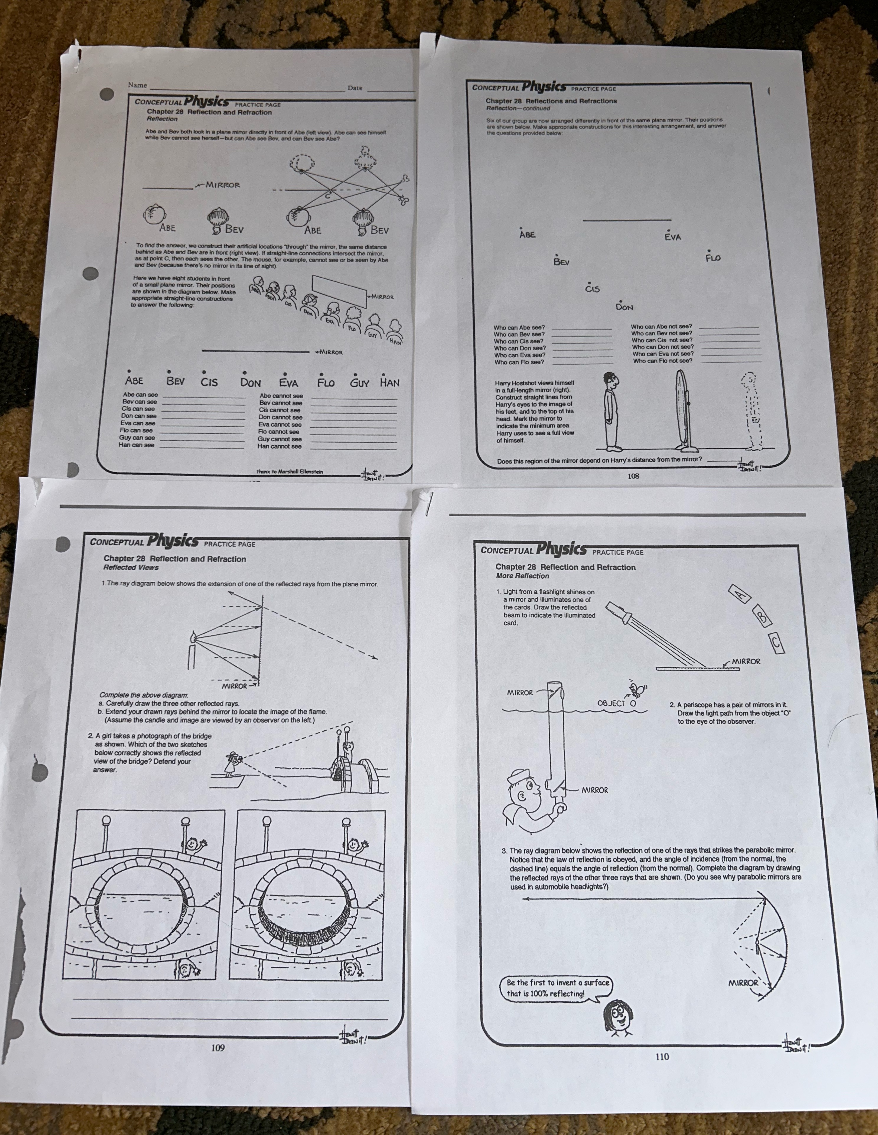 Need help with solutions to these worksheets please Name _ Date CONCEPTUAL