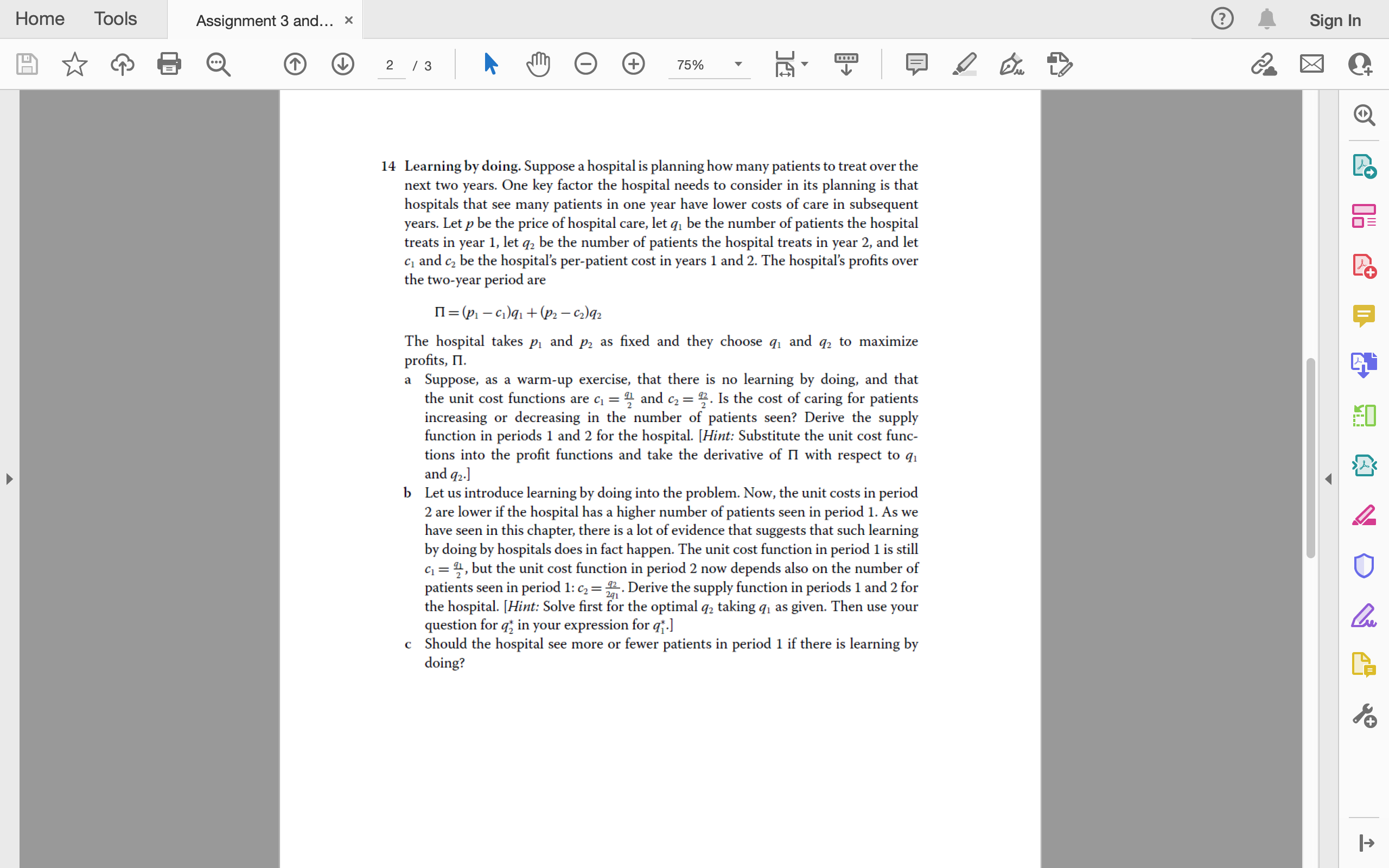 Home Tools Assignment 3 and... x o A Sign In Q O